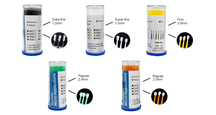 micro applicator brushes SIZE