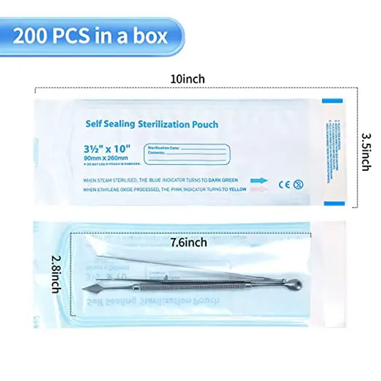 self sealing sterilization pouches