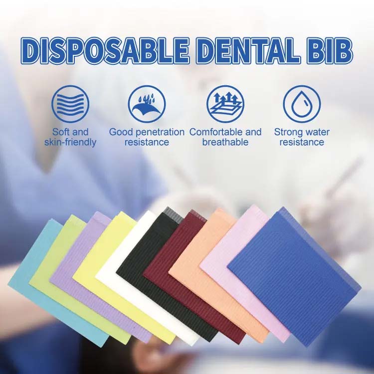 colorful dental bib