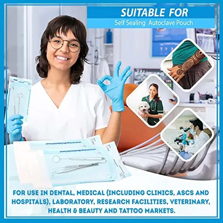 self sealing sterilization pouches